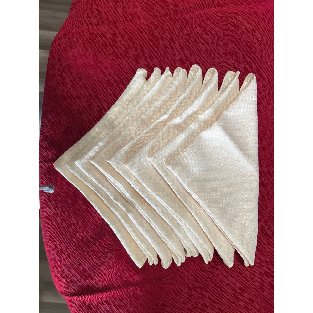 Vintage Cream Napkins Set of 8 17x17 Fashion Industries